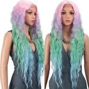 Accessories | 28 Rainbow Unicorn Loose Wavy Lace Front Wig  display picture 1